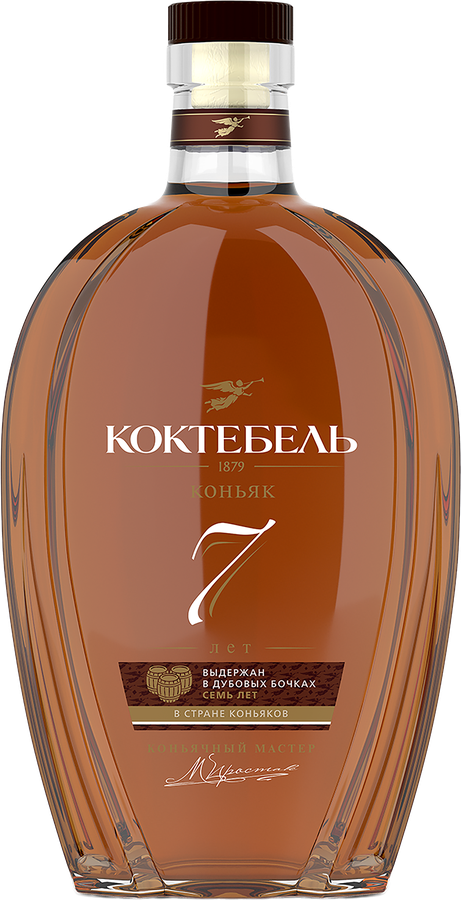 Коньяк КОКТЕБЕЛЬ 7 лет выдержанный КВ 40%, 1л