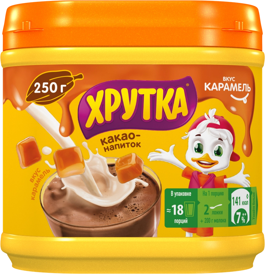 Какао-напиток ХРУТКА Карамельный, 250г