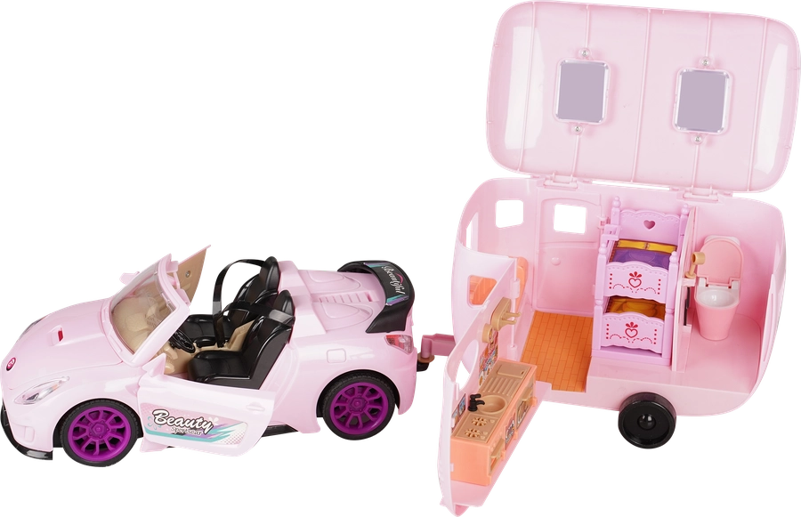 Набор игровой LOLA FUN Автодом со световыми эффектами, 4 предмета, Арт. MU-8023