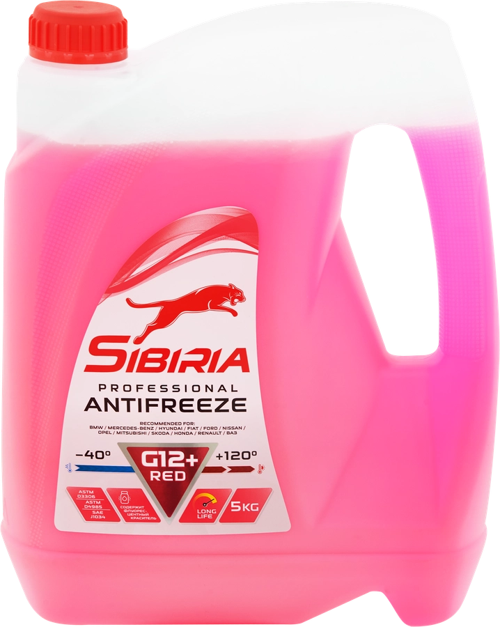 Антифриз SIBIRIA Antifreeze G12+, 5кг