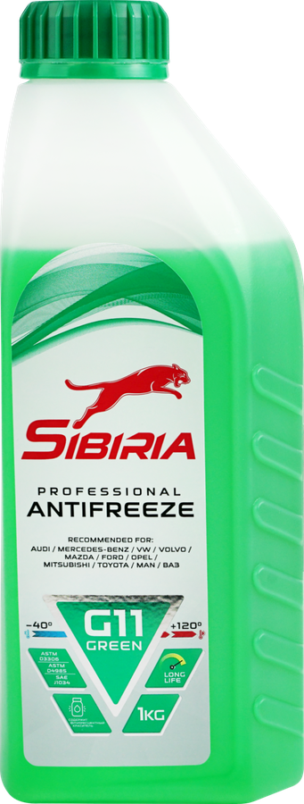Антифриз SIBIRIA Antifreeze ОЖ-40, зеленый, 1кг