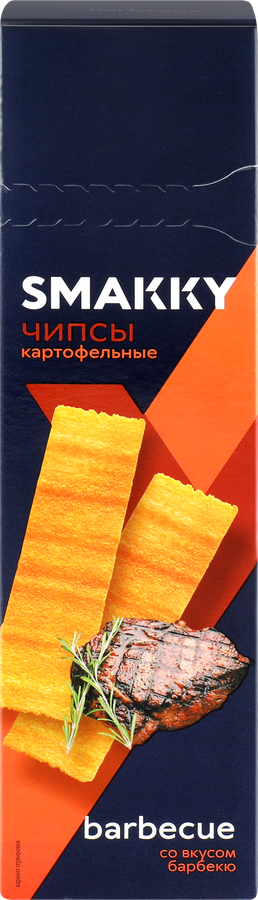 Чипсы картофельные SMAKKY со вкусом барбекю, 100г