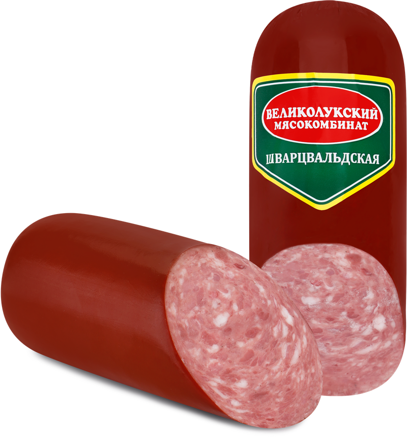 Колбаса полукопченая МК ВЕЛИКОЛУКСКИЙ Шварцвальдская, 400г