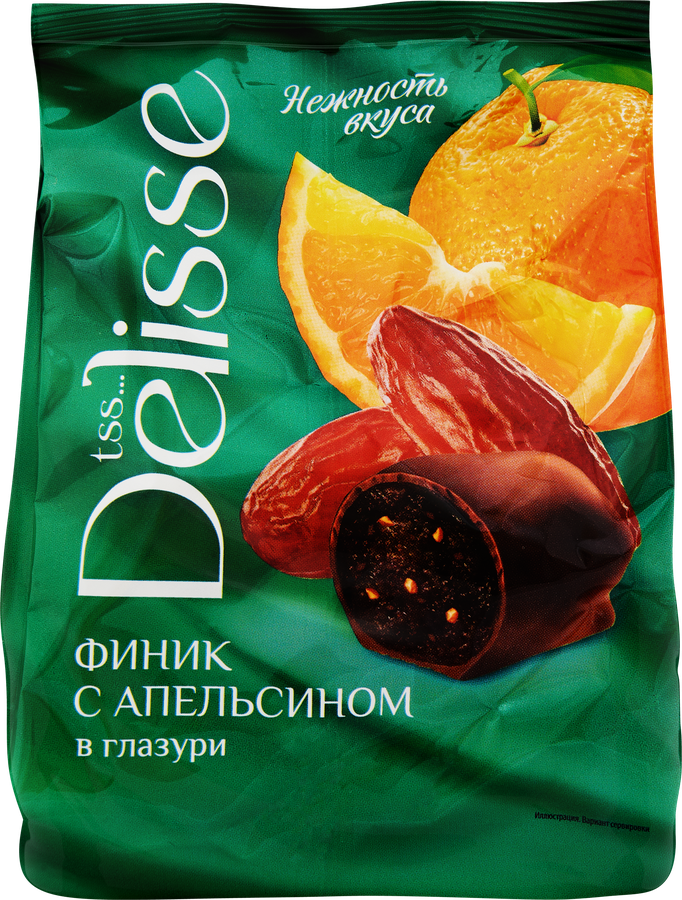 Конфеты Финик с апельсином от торговой марки DELISSE –