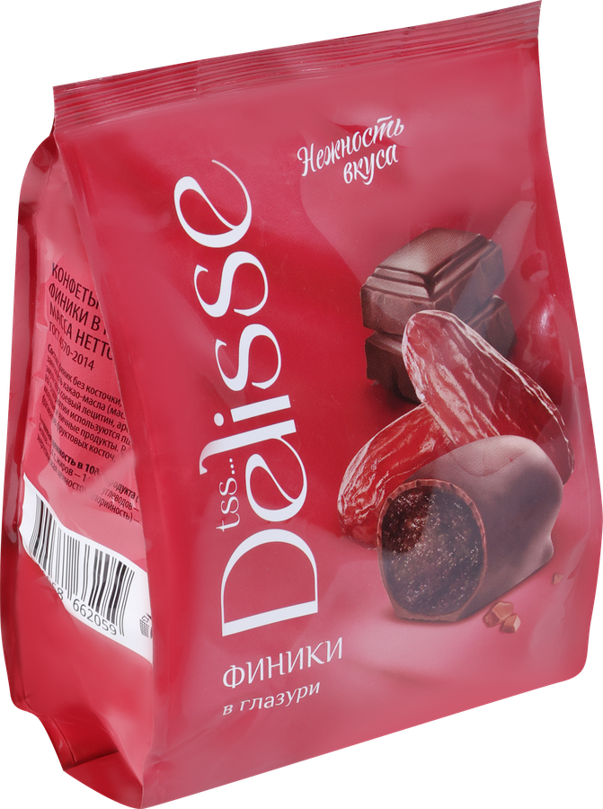 Конфеты DELISSE Финики в глазури, 200г, превью