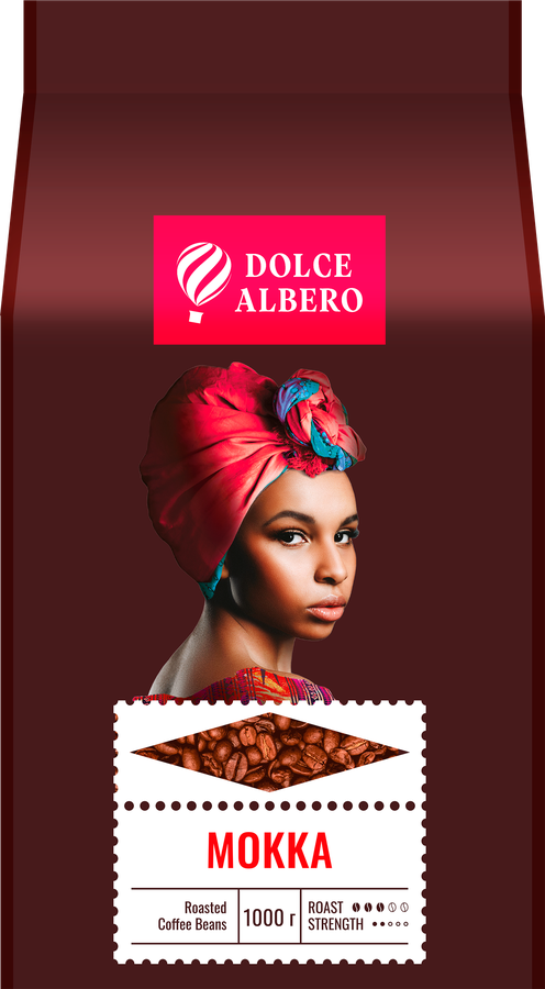 Кофе зерновой DOLCE ALBERO Mokka, 1кг