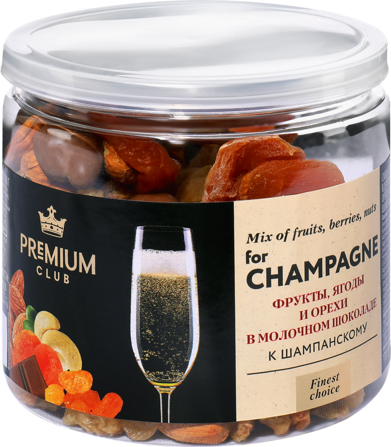 Смесь фруктово-ореховая PREMIUM CLUB К шампанскому, 200г