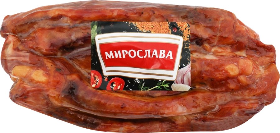 Ребра свиные сырокопченые МИРОСЛАВА, категория Г, 300г