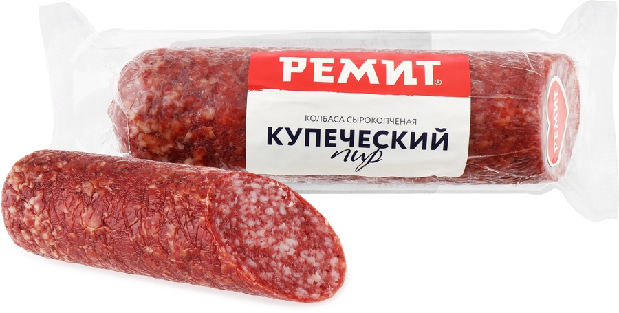 Колбаса сырокопченая РЕМИТ Купеческий пир, 215г