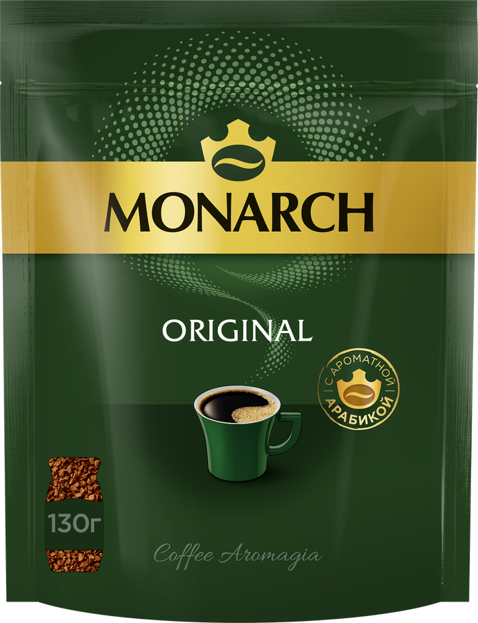 Кофе растворимый MONARCH Original натуральный сублимированный, 130г