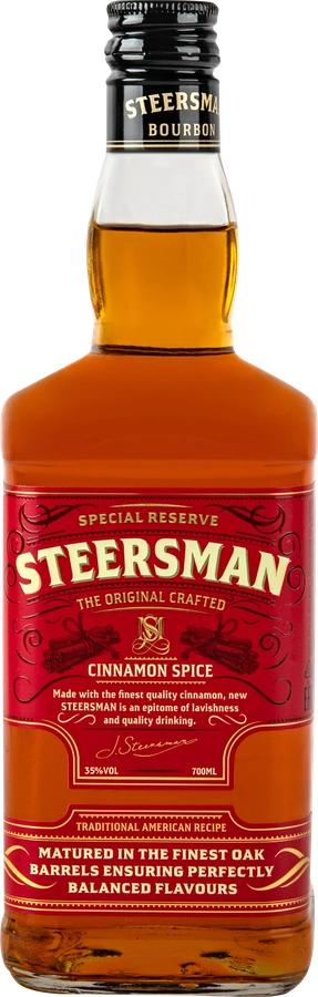 Коктейль STEERSMAN Cinnamon & Spices 35%, висковый напиток, 0.7л