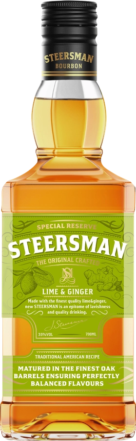 Коктейль STEERSMAN Lime & Ginger 35%, висковый напиток, 0.7л