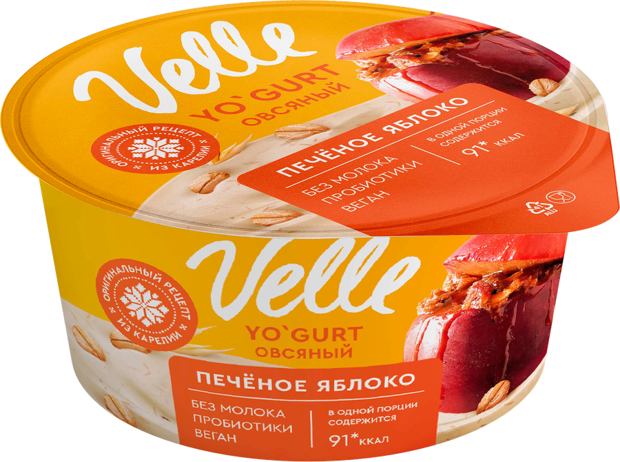 Продукт овсяный VELLE Печеное яблоко, 130г