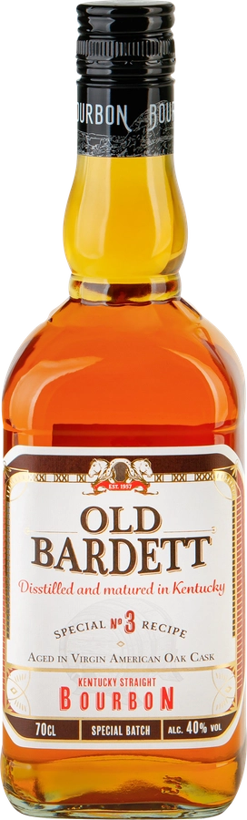 Напиток спиртной OLD BARDETT KENTUCKY STRAIGHT BOURBON Купажированный 40%, из зернового сырья, 0.7л