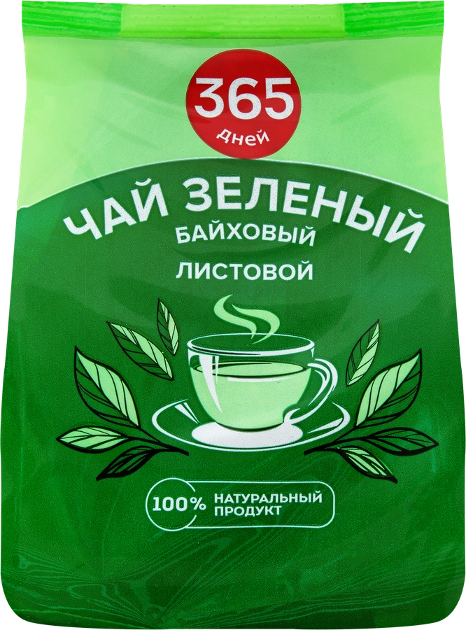 Чай зеленый 365 ДНЕЙ листовой, 50г