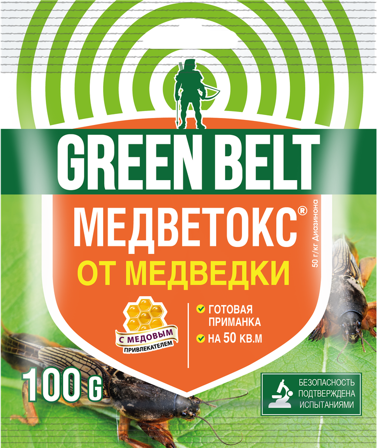 Средство для защиты от медведки ГРИН БЭЛТ Медветокс, Арт. 01-473, 100г
