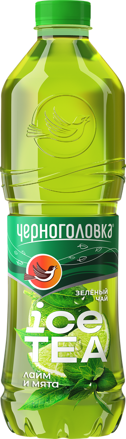 Напиток сокосодержащий ЧЕРНОГОЛОВКА Холодный чай зеленый Мята, лайм, 1.5л