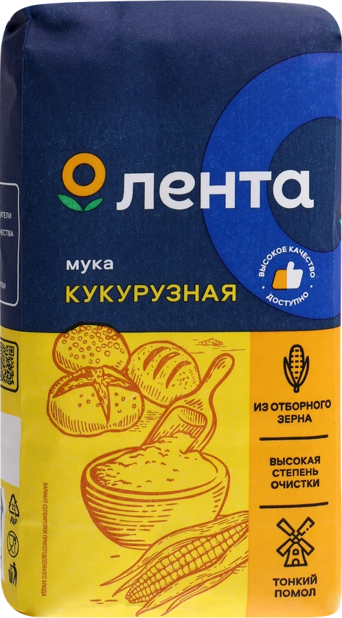 Мука кукурузная ЛЕНТА, 500г