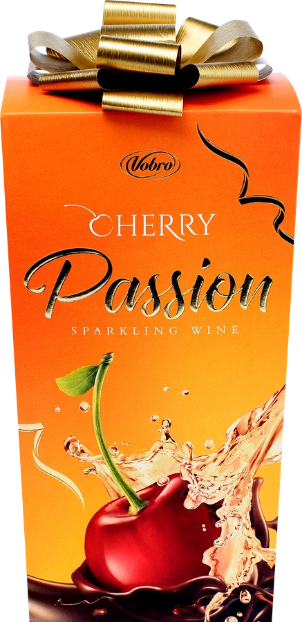 Набор конфет VOBRO Cherry passion sparkling wine, содержат алкоголь, 210г