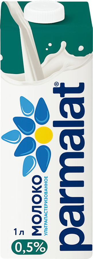 Молоко ультрапастеризованное PARMALAT 0,5%, без змж, 1000мл