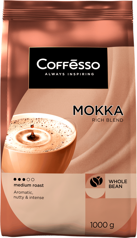 Кофе зерновой COFFESSO Mokka жареный, 1кг