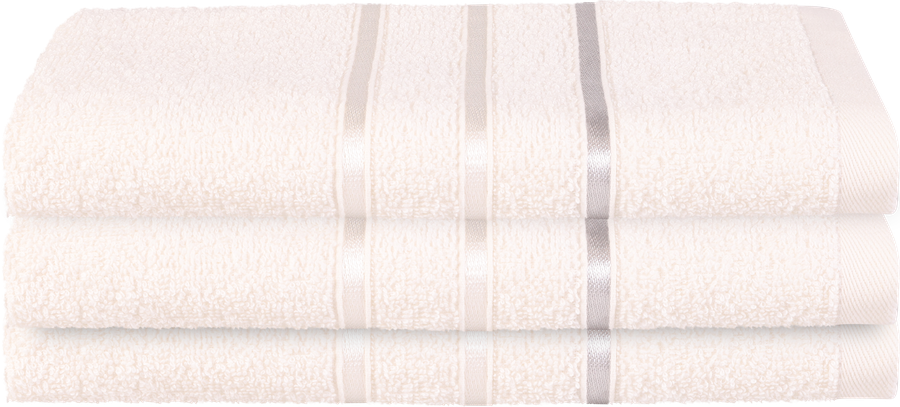 Полотенце махровое HOMECLUB Stripe 70х130см, цвет кремовый, Арт. HCS/70130/крем