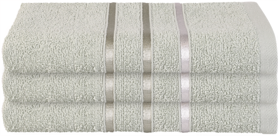 Полотенце махровое HOMECLUB Stripe 100х150см, цвет оливковый, Арт. HCS/100150/олив