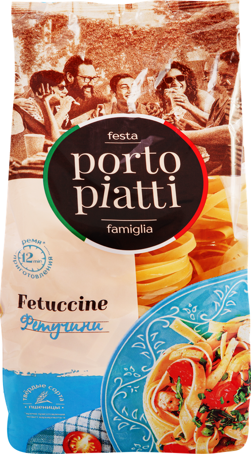 Макароны PORTO PIATTI Гнезда Папарделле, 400г