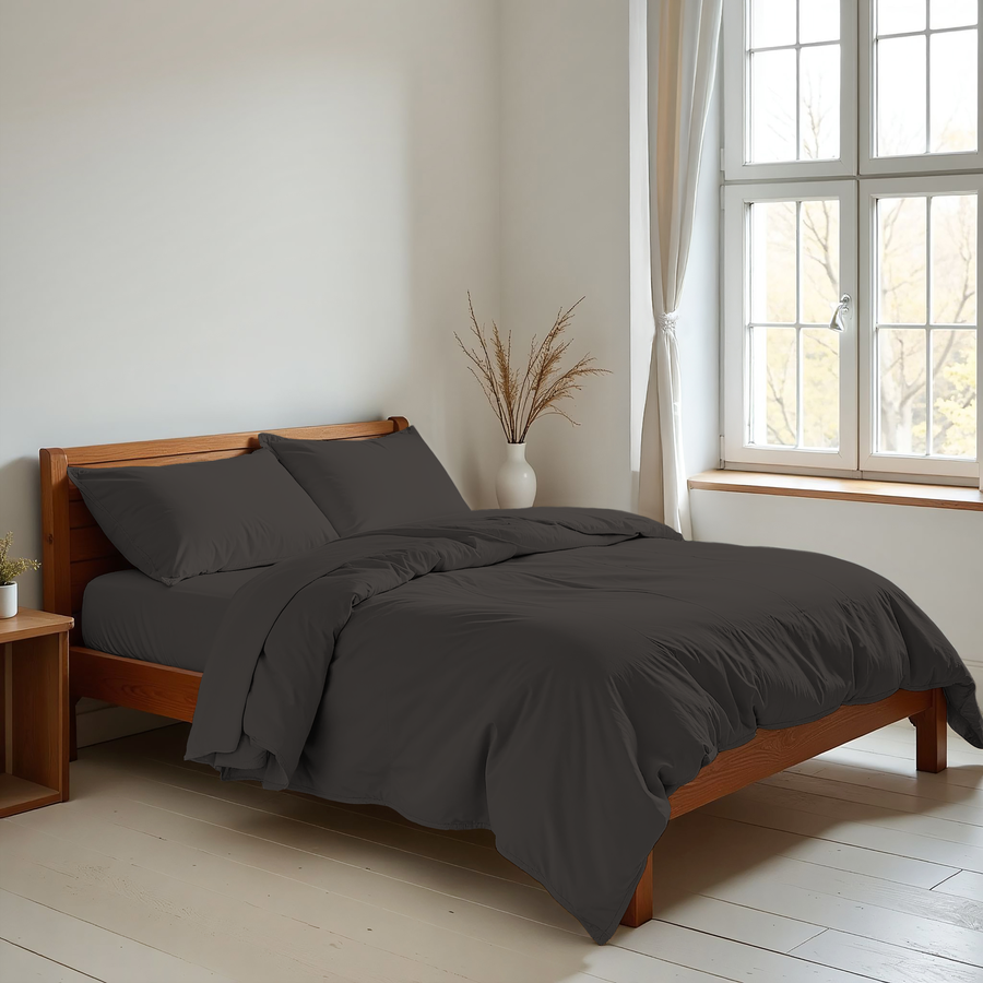 Пододеяльник HOMECLUB 200х220/215см, цвет графит, Арт. HCDC-S-200-GR, предпросмотр