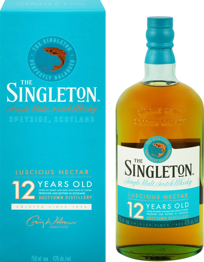 Виски SINGLETON Лашез Нектар Вискокурня Даффтаун Шотландский солодовый 12 лет 43%, п/у, 0.75л