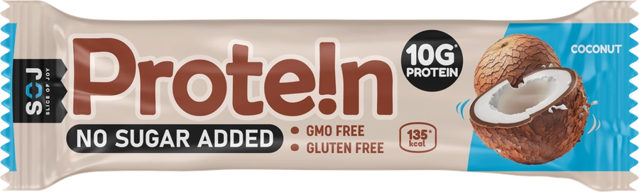 Батончик протеиновый SOJ Protein bar с кокосом, 40г