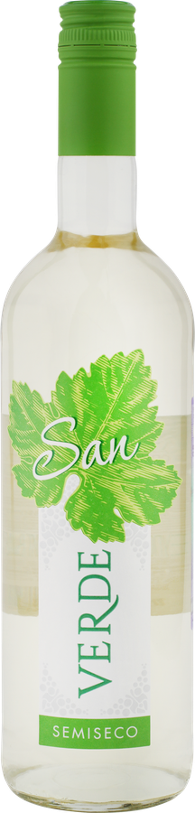 Вино SAN VERDE ординарное белое полусухое, 0.75л