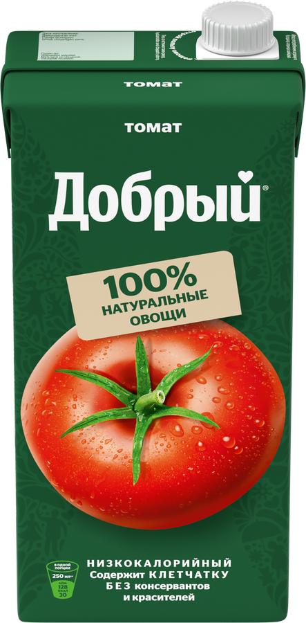 Нектар ДОБРЫЙ Томатный с сахаром и солью, 2л