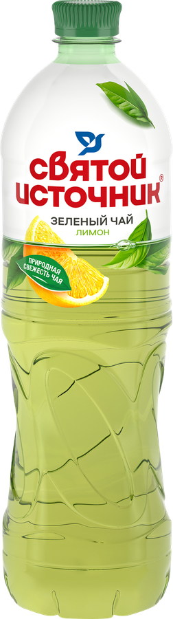 Напиток СВЯТОЙ ИСТОЧНИК Зеленый чай Лимон негазированный, 1л