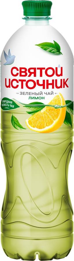 Напиток СВЯТОЙ ИСТОЧНИК Зеленый чай Лимон негазированный, 1л