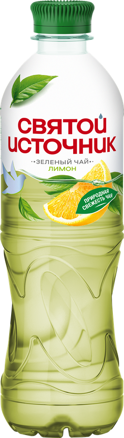 Напиток СВЯТОЙ ИСТОЧНИК Зеленый чай Лимон негазированный, 0.5л