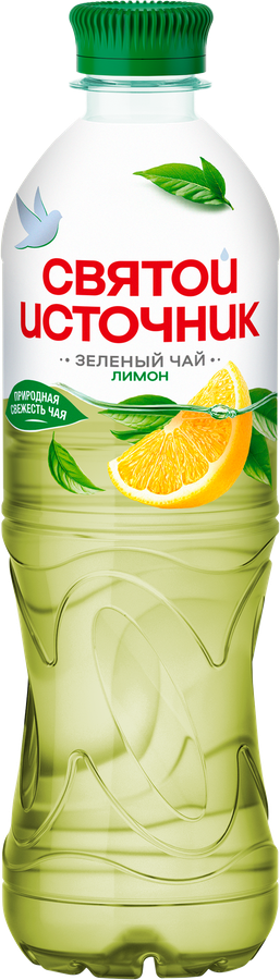 Напиток СВЯТОЙ ИСТОЧНИК Зеленый чай Лимон негазированный, 0.5л