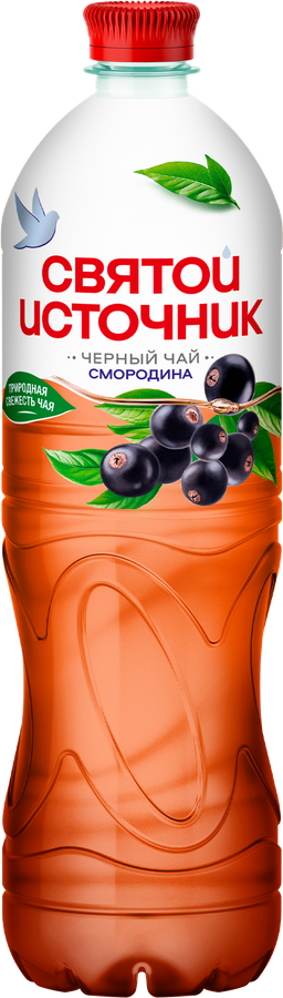 Напиток СВЯТОЙ ИСТОЧНИК Черный чай Смородина негазированный, 1л