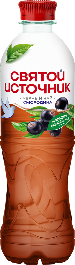 Напиток СВЯТОЙ ИСТОЧНИК Черный чай Смородина негазированный, 0.5л