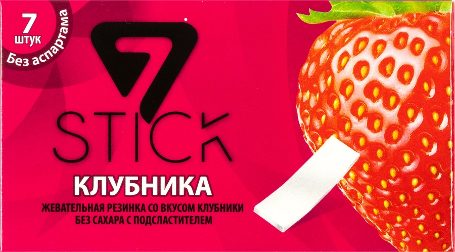 Жевательная резинка 7STIK Клубника, 14,5г