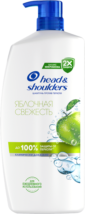 ШампуньдляволосHEAD&SHOULDERSЯблочнаясвежесть,противперхоти,800мл