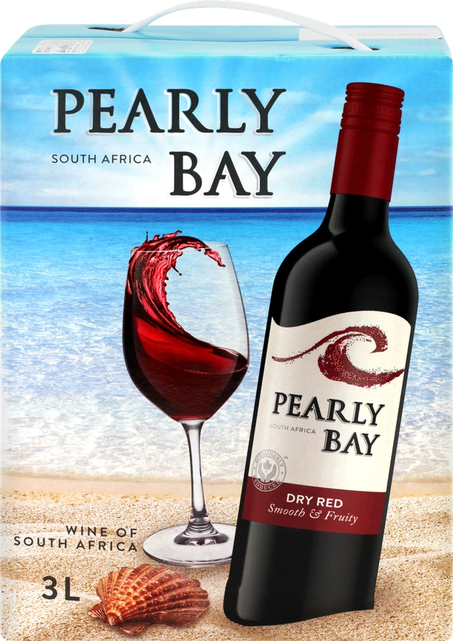 Вино PEARLY BAY Драй Ред красное сухое, 3л