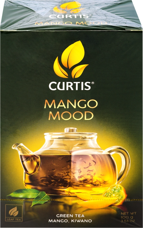 Чай зеленый CURTIS Mango Mood листовой, 100г