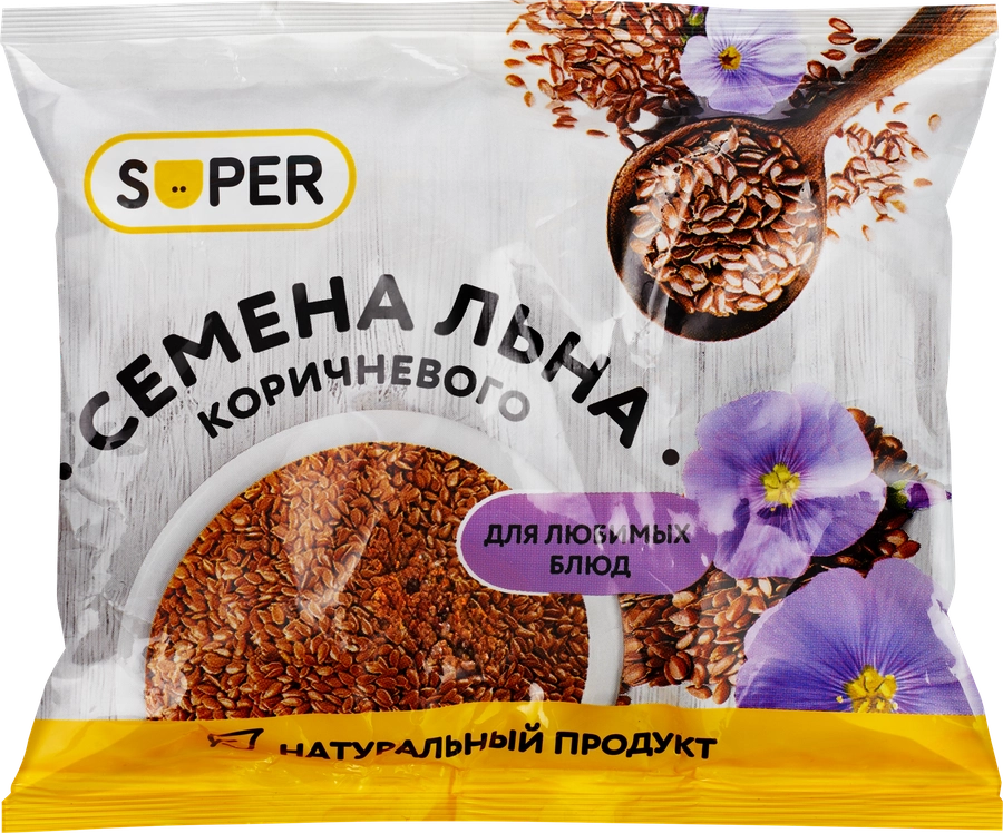 Семена льна SUPER коричневые, 100г