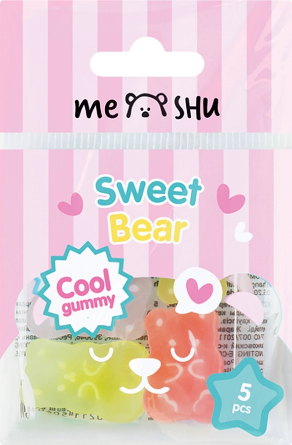 Набор ластиков MESHU Candy bear, Арт. 355991, 5шт