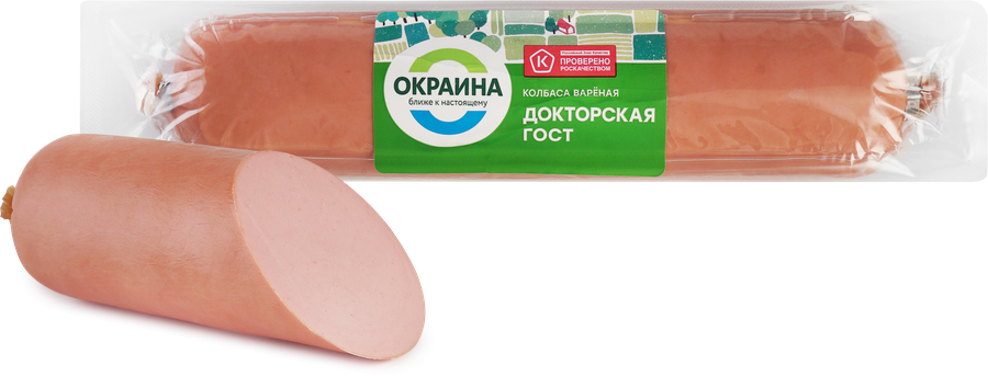 Колбаса вареная ОКРАИНА Докторская ГОСТ, весовая