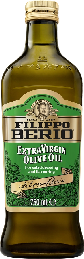 Масло оливковое FILIPPO BERIO нерафинированное Extra virgin, 750мл