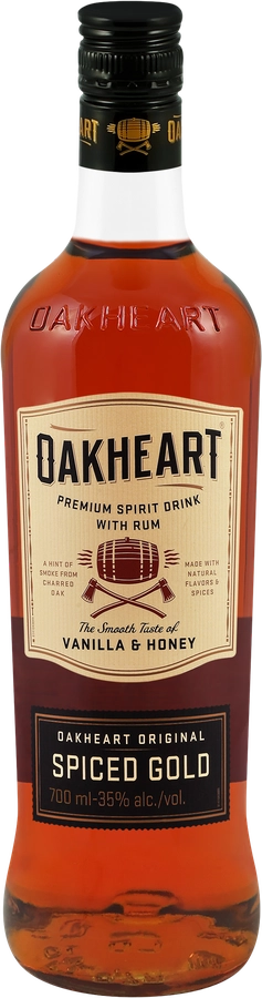 Коктейль OAKHEART Original Spiced Gold с ромом 35%, 0.7л