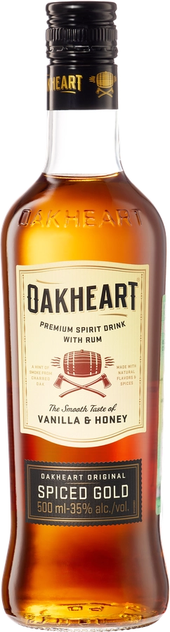 Коктейль OAKHEART Original Spiced Gold с ромом 35%, 0.5л