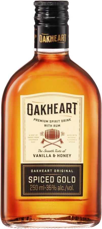 Коктейль OAKHEART Original Spiced Gold с ромом 35%, 0.25л